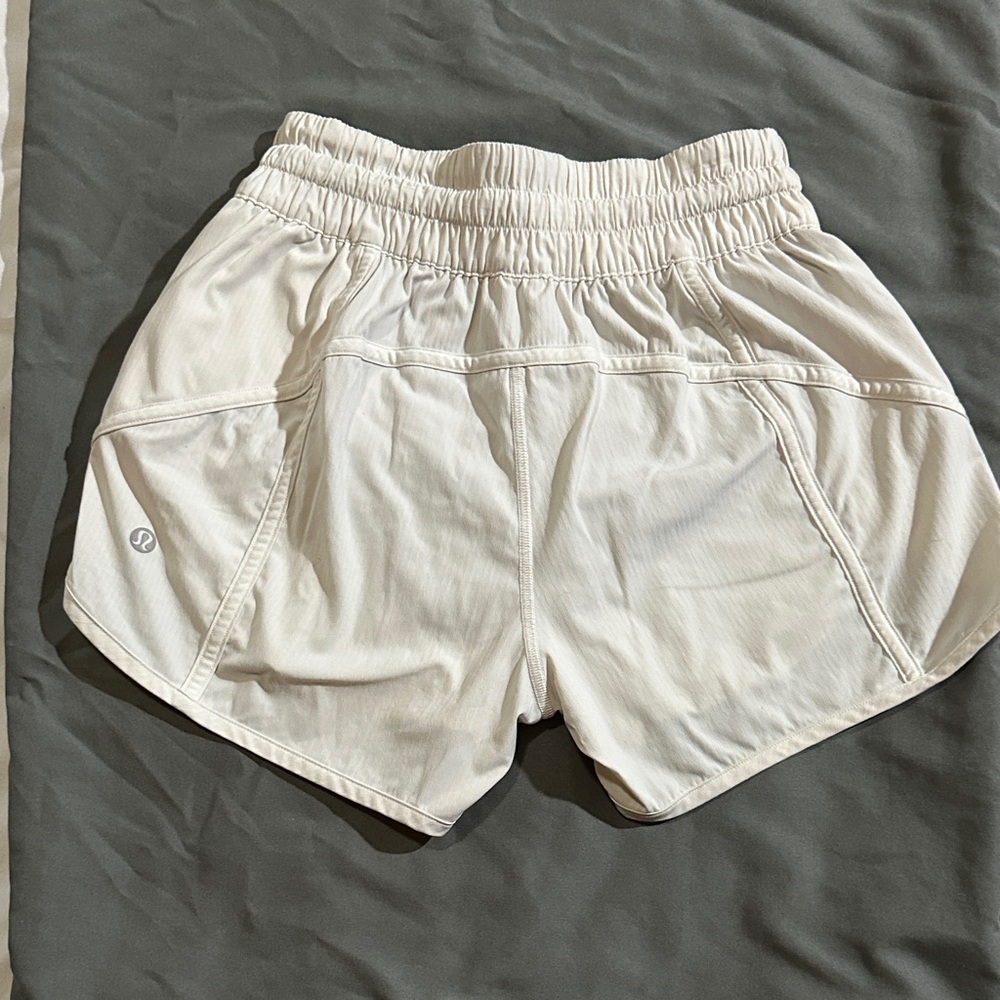 Lululemon White hotty hots Shorts